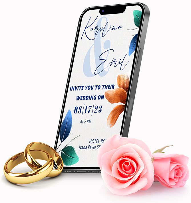 digital wedding invitation